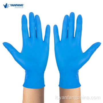 Yanfang Blue Powder Free Examination Gloves